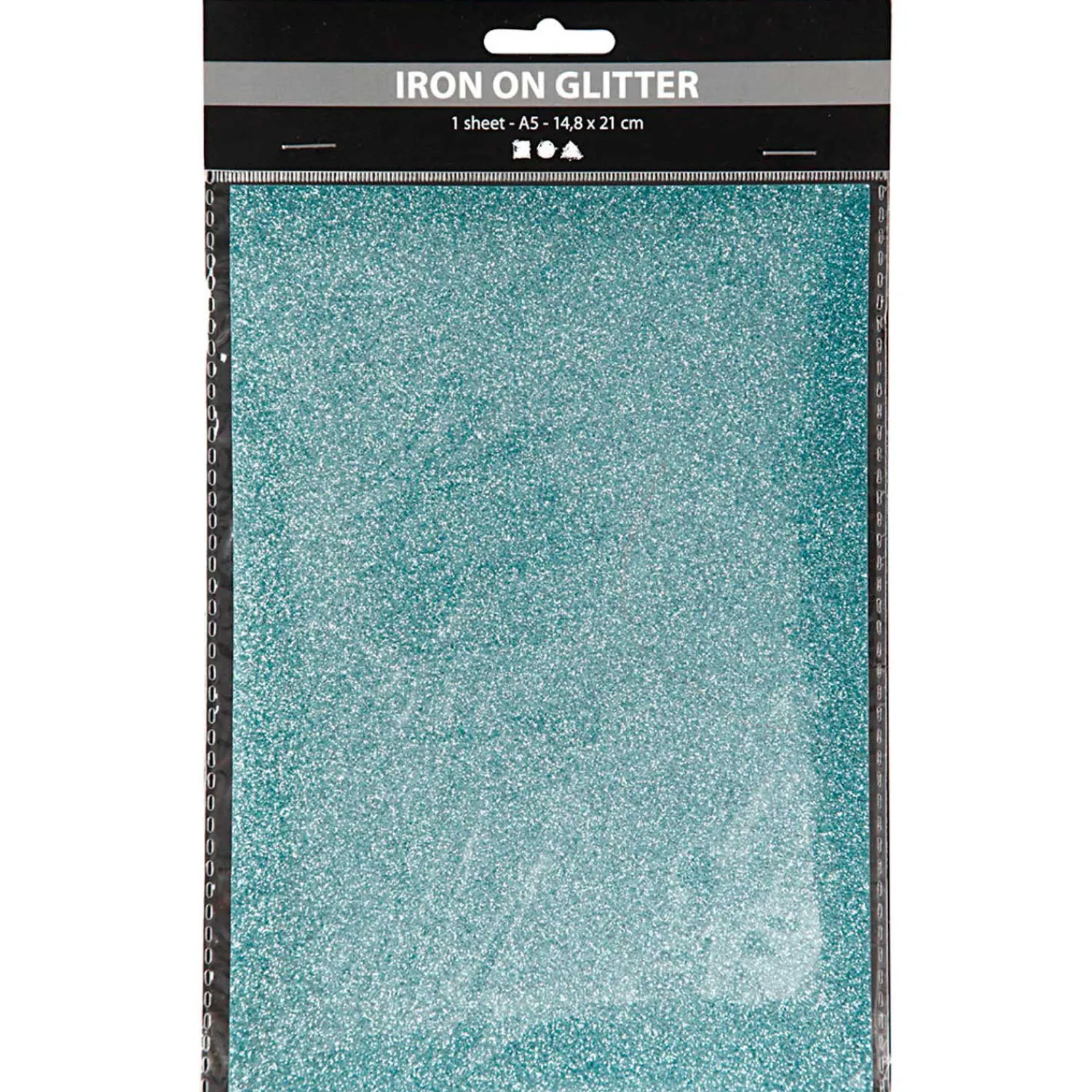 Creativ Company Opstrijkfolie Glitter Lichtblauw, A5 Outlet