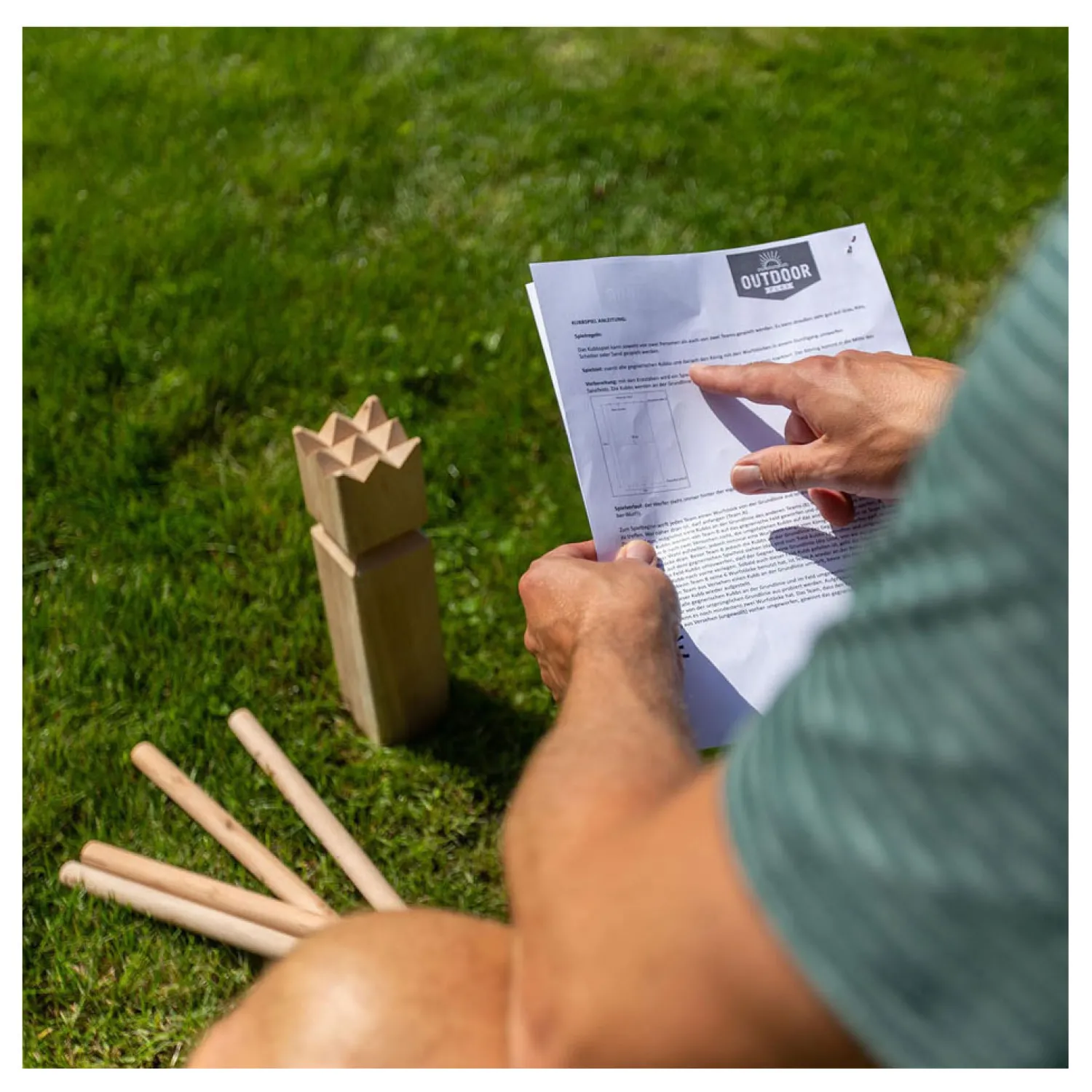 Houten Kubb Game Official-Outdoor Play Clearance