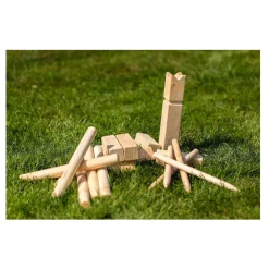 Outdoor Play Kubb Houten Werpspel FSC met Draagtas