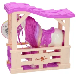 Paard in Stal - 17x16x5cm New