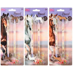 Paarden Potloden met Topper - 2st.-Creative Craft Group Clearance