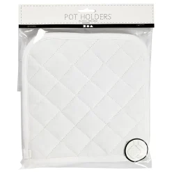 Creativ Company Pannenlappen Wit 20x20cm, 1 Paar Discount