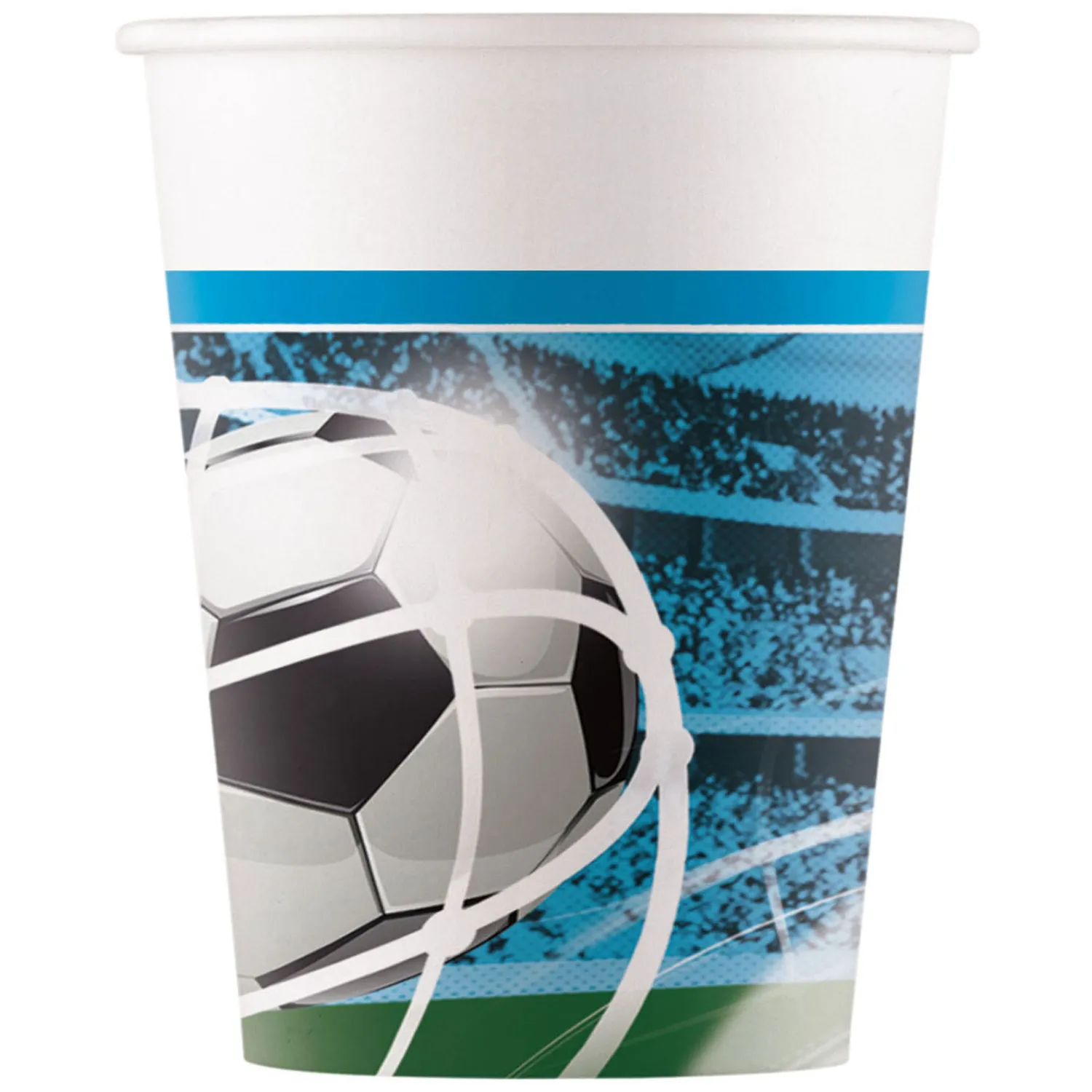 Papieren Bekers FSC Voetbal Fans, 8st.>Globos Hot