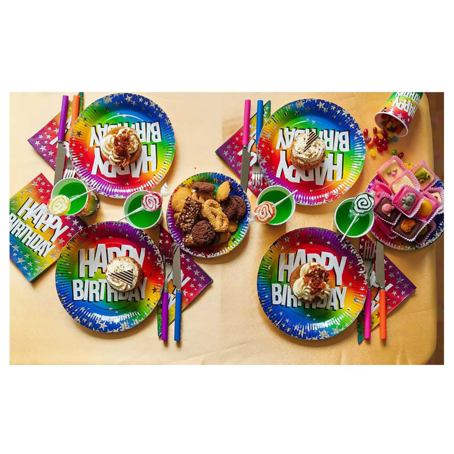 Boland Papieren borden Happy Birthday 23cm, 10st. New