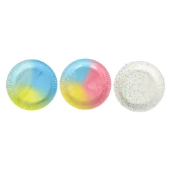 Papieren Feest Borden 18cm, 10st.- New