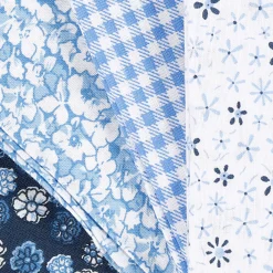 Patchwork Stof Blauw 45x55cm, 4st.-Creativ Company Online