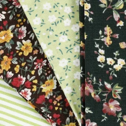 Patchwork Stof Groen 45x55cm, 4st.><noscript><img width=