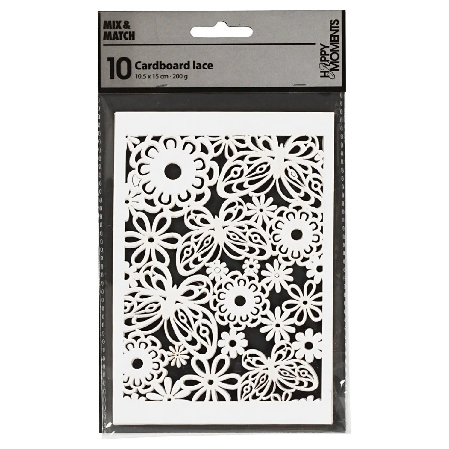 Creativ Company Patroonkarton Wit, 10st. New