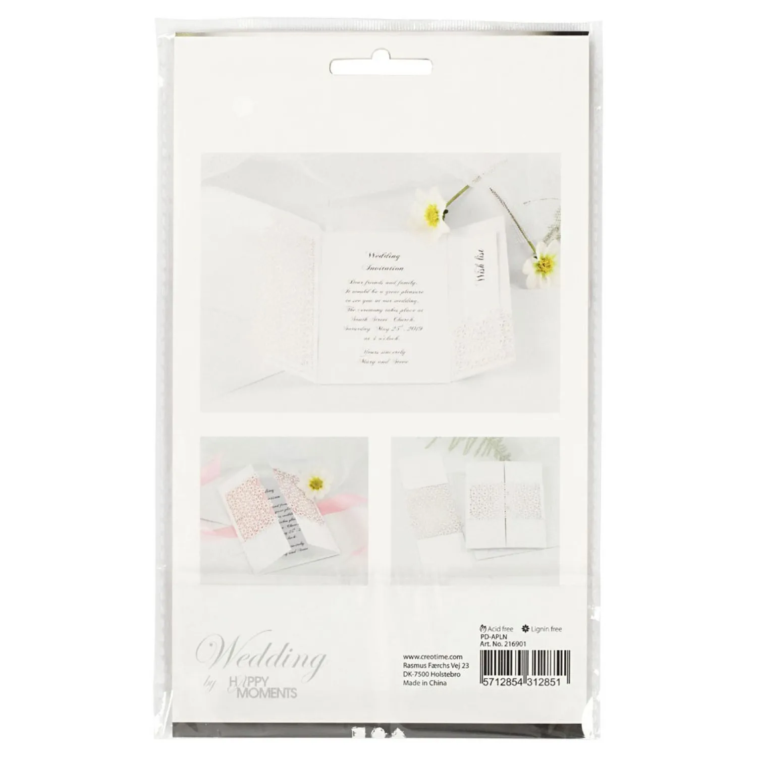 Creativ Company Patroonkarton Wit, 10st. New