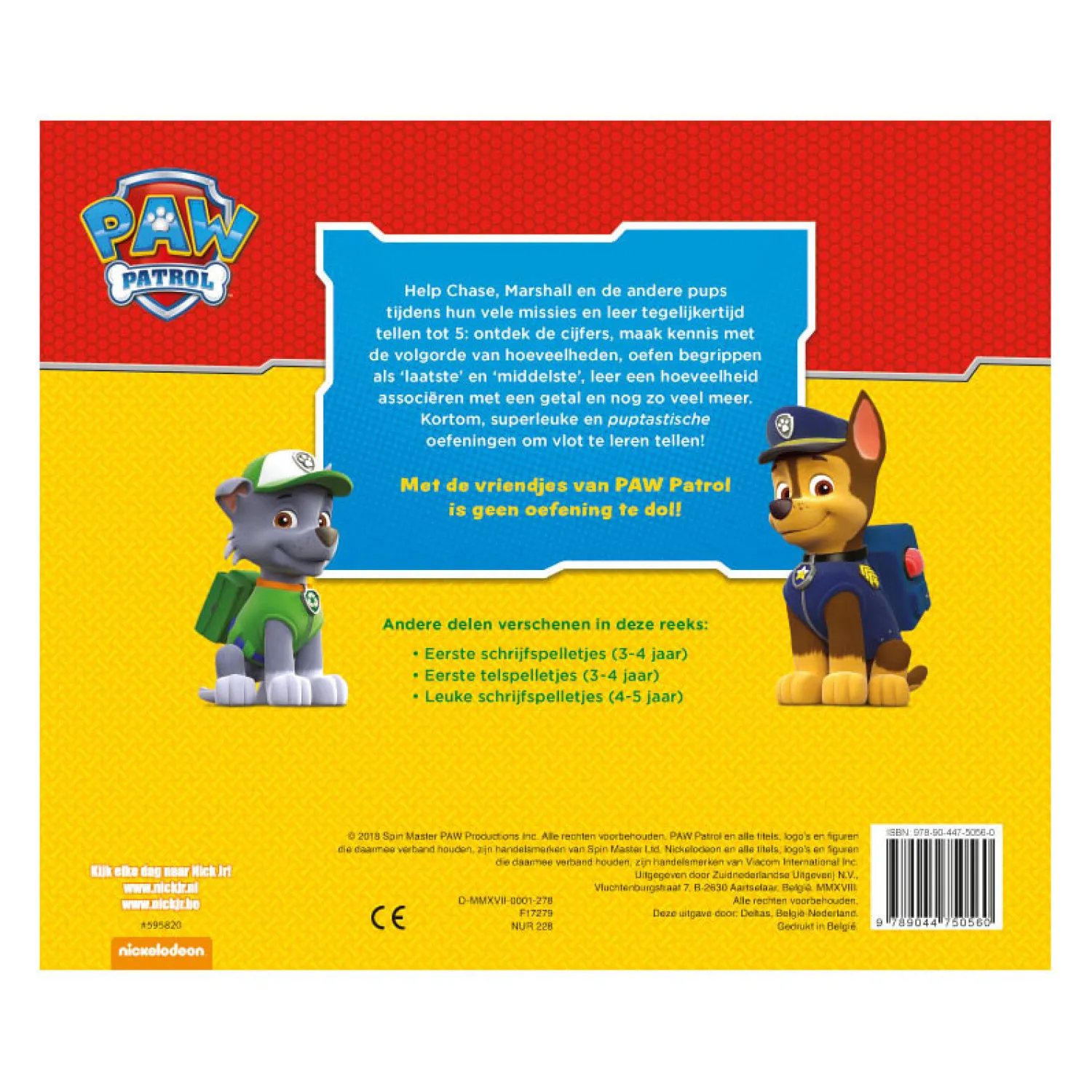 PAW Patrol - Leuke telspelletjes (4-5 jaar)-Deltas Sale