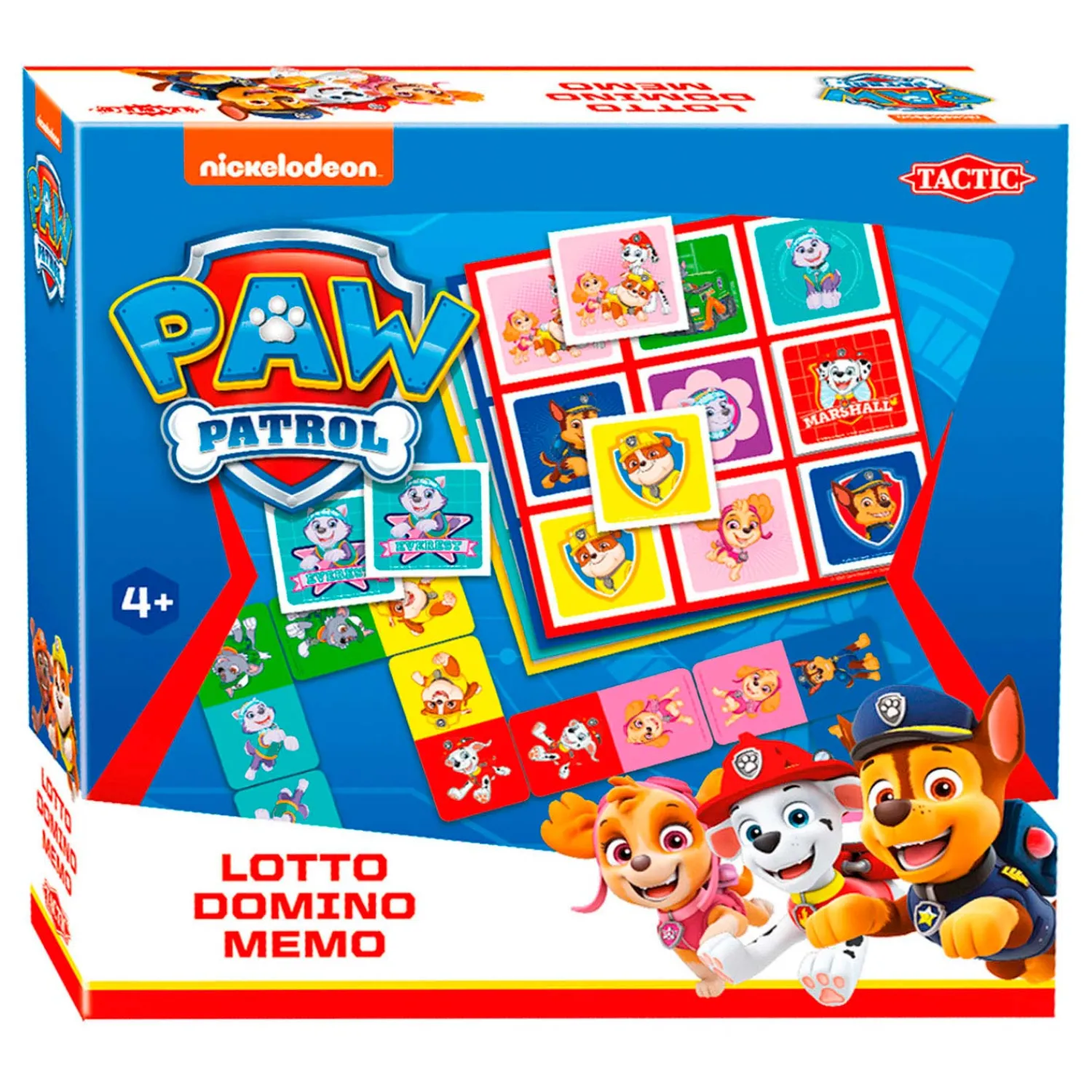 PAW Patrol Lotto Domino Memo - 3 in 1-Selecta New