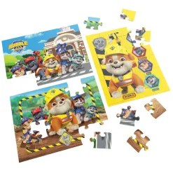 PAW Patrol Rubble & Crew - Houten Puzzels in Houten Doos - 3x24st.>Spin Master Discount