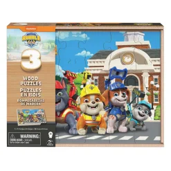 PAW Patrol Rubble & Crew - Houten Puzzels in Houten Doos - 3x24st.>Spin Master Discount