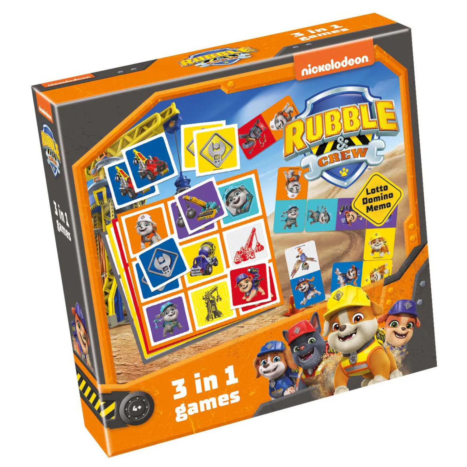 PAW Patrol Rubble & Crew 3in1 Memo Lotto Domino-Selecta Sale