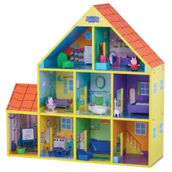 Peppa Pig Houten Poppenhuis met 9 Kamers-Spectron Discount