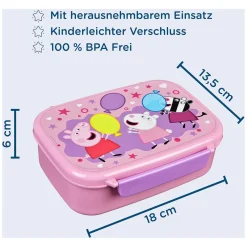 Undercover Peppa Pig Lunchbox met Snackbakje Discount