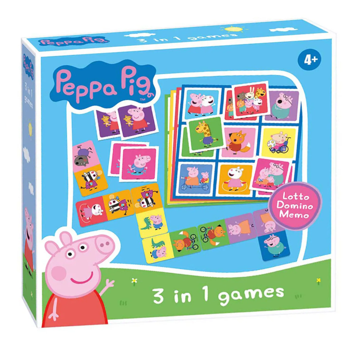 Selecta Peppa Pig 3n1 Memo Lotto Domino Online