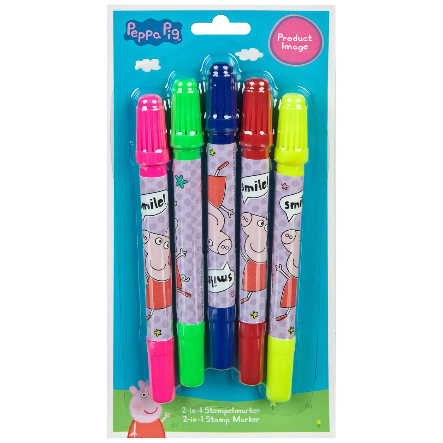 Peppa Pig Stempelstiften 2in1, 5st.>Undercover Hot