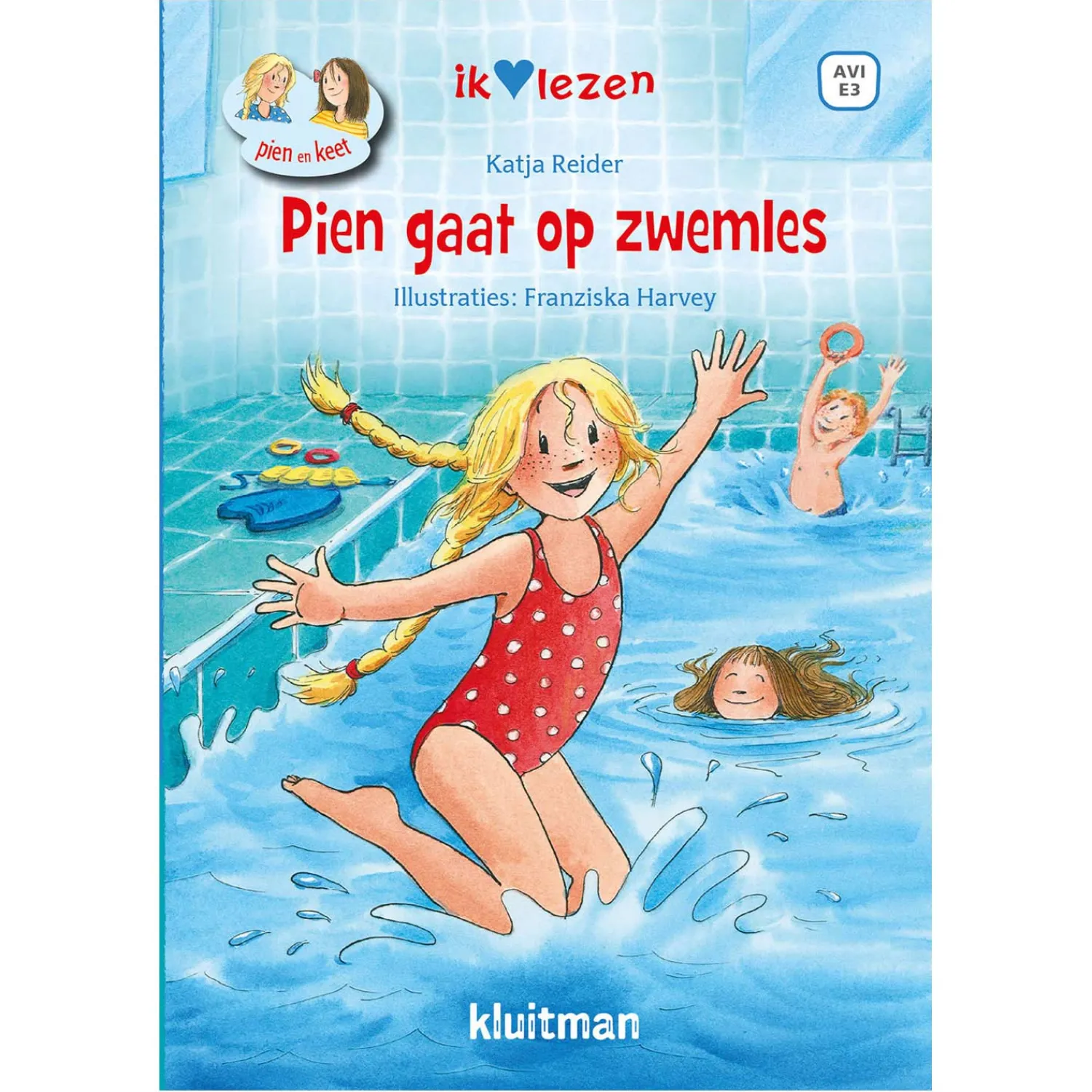 Pien gaat op zwemles AVI E3-Uitgeverij Kluitman New