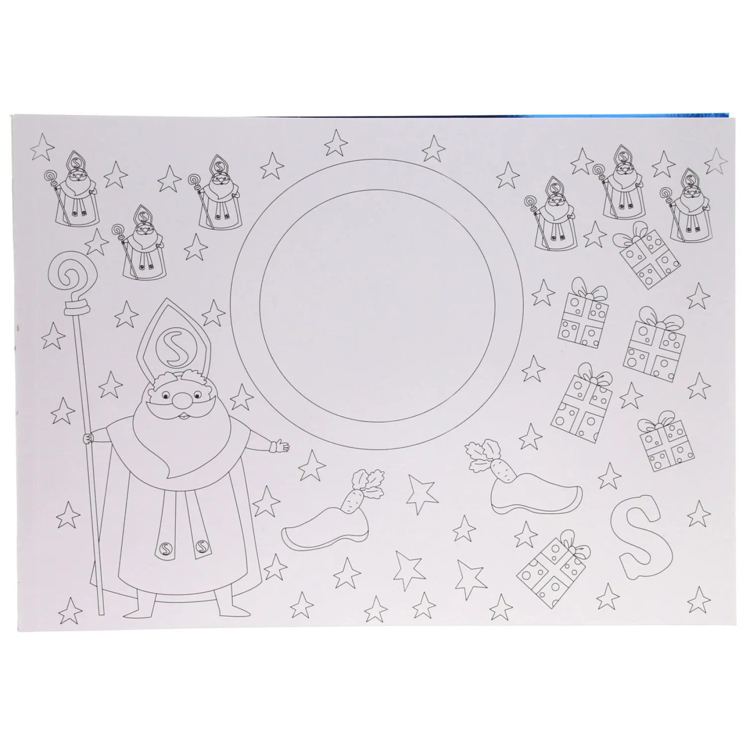 Placemats Kleurboek Sinterklaas, 12st.-Wins Holland Discount
