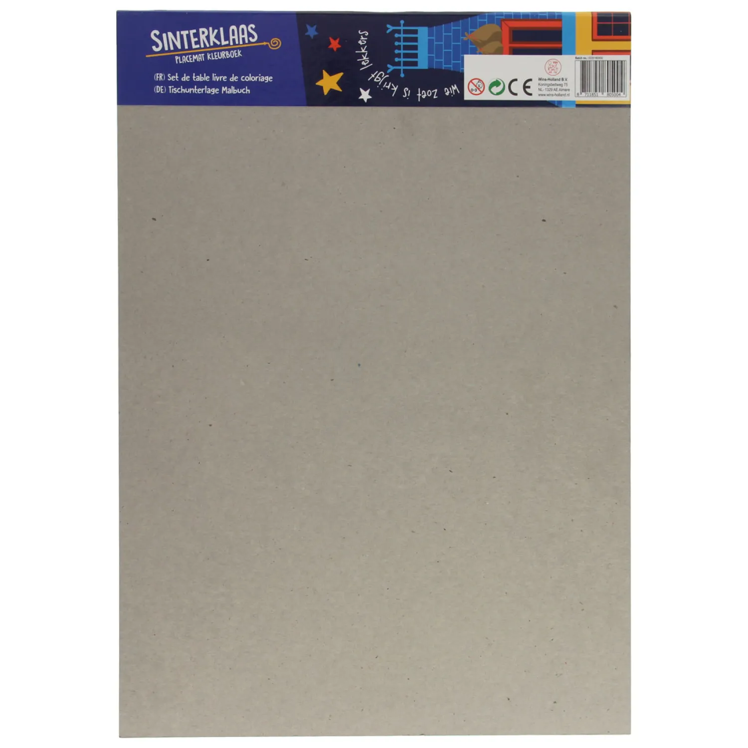 Placemats Kleurboek Sinterklaas, 12st.-Wins Holland Discount