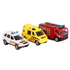 2-Play Die-cast Hulpdienst Voertuigen NL met Licht en Geluid Hot