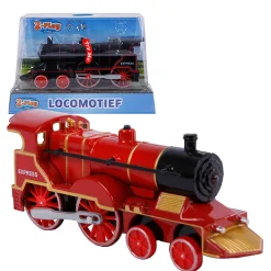 Die-cast Locomotief met Licht en Geluid, 14cm-2-Play Hot