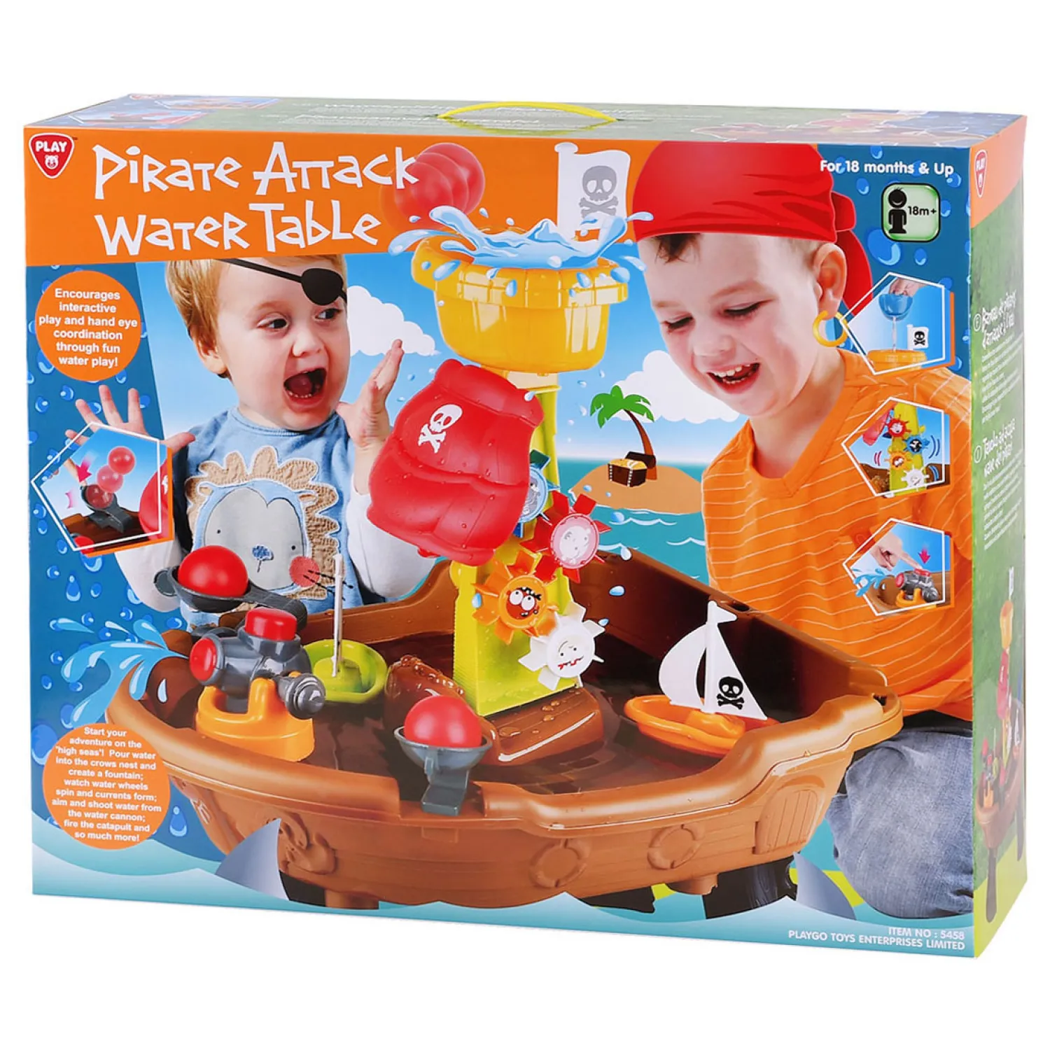 Play Watertafel Piratenschip, 20dlg.-Playgo Outlet