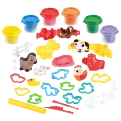 Boerderij en Dieren Kleiset - 6 Kleipotjes-Playgo Sale