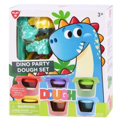 Dino Feest Kleiset - 6 Kleipotjes>Playgo Discount