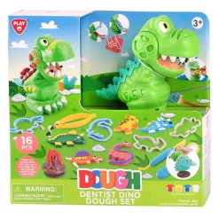 Dino Tandarts Kleiset - 4 Kleipotjes-Playgo