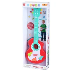 Gitaar met Muzieknoten Rood>Playgo Clearance
