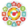 Houten Sorteer Vormen - en Leerklok  - 13dlg.>Playgo Hot