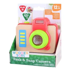 Houten Speelgoedcamera-Playgo Hot
