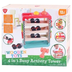 4in1 Houten Activiteiten Speeltoren-Playgo Hot
