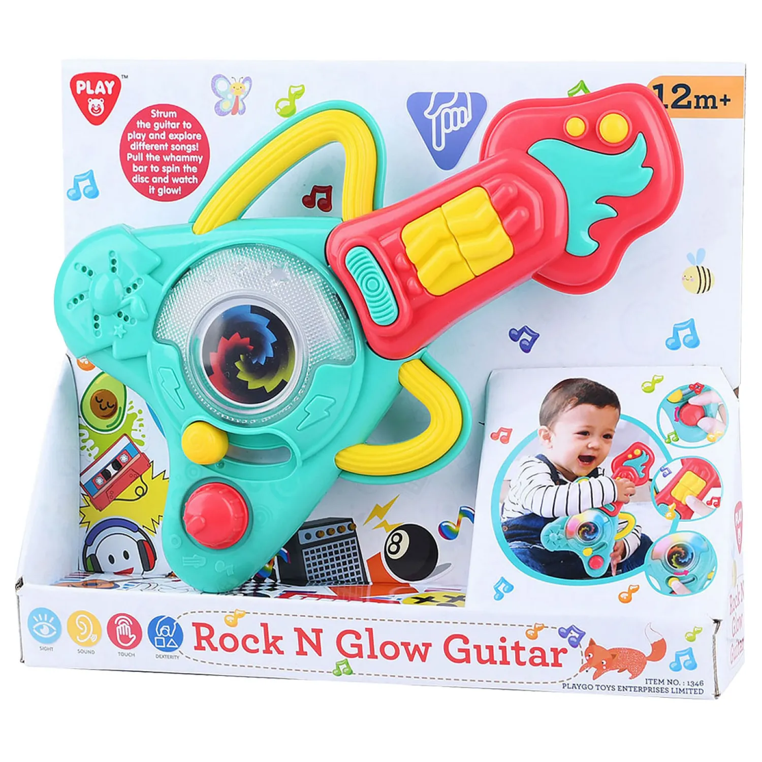 Playgo Rock Gitaar met Licht en Geluid Outlet