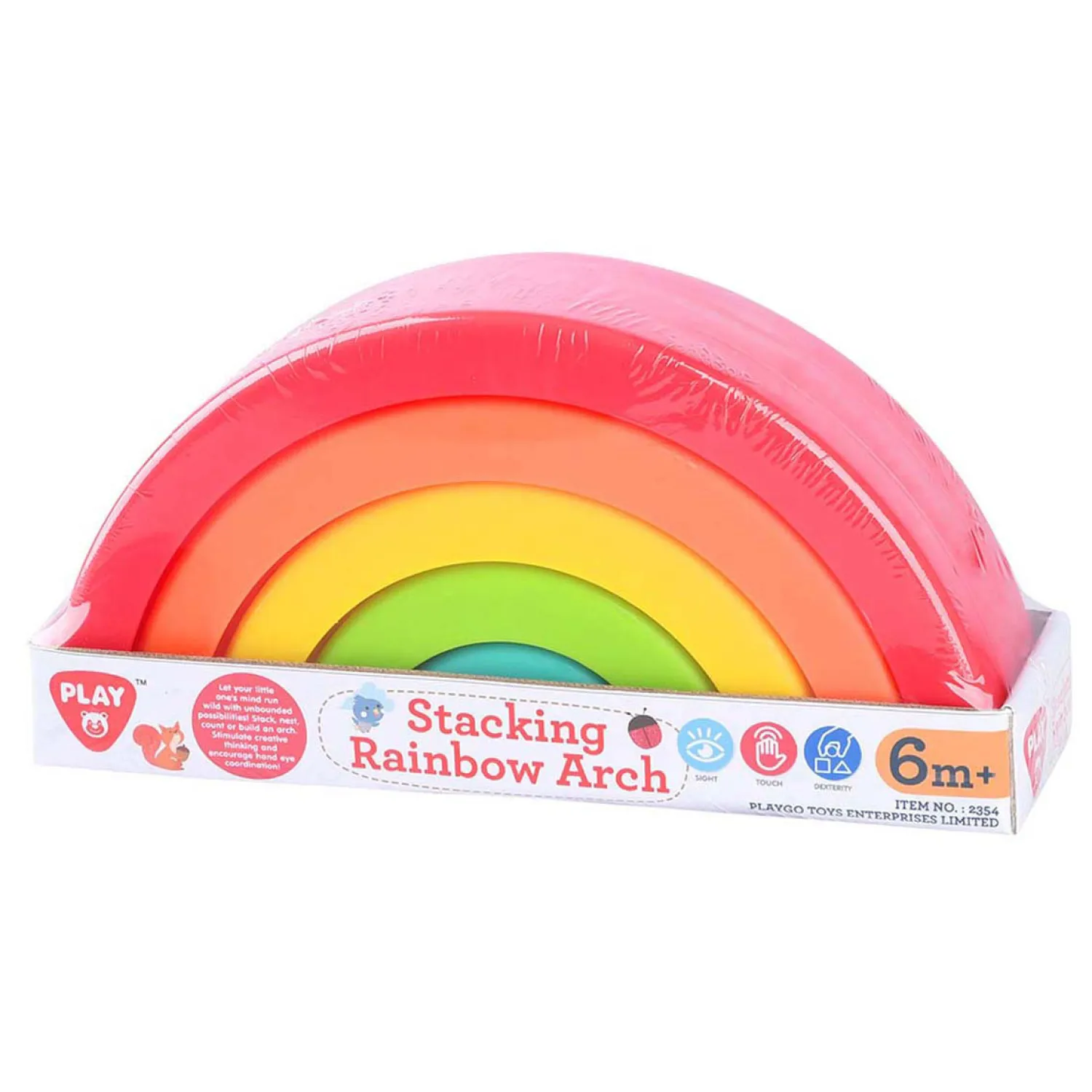 Stapel Regenboog Kleur - 5dlg.>Playgo New