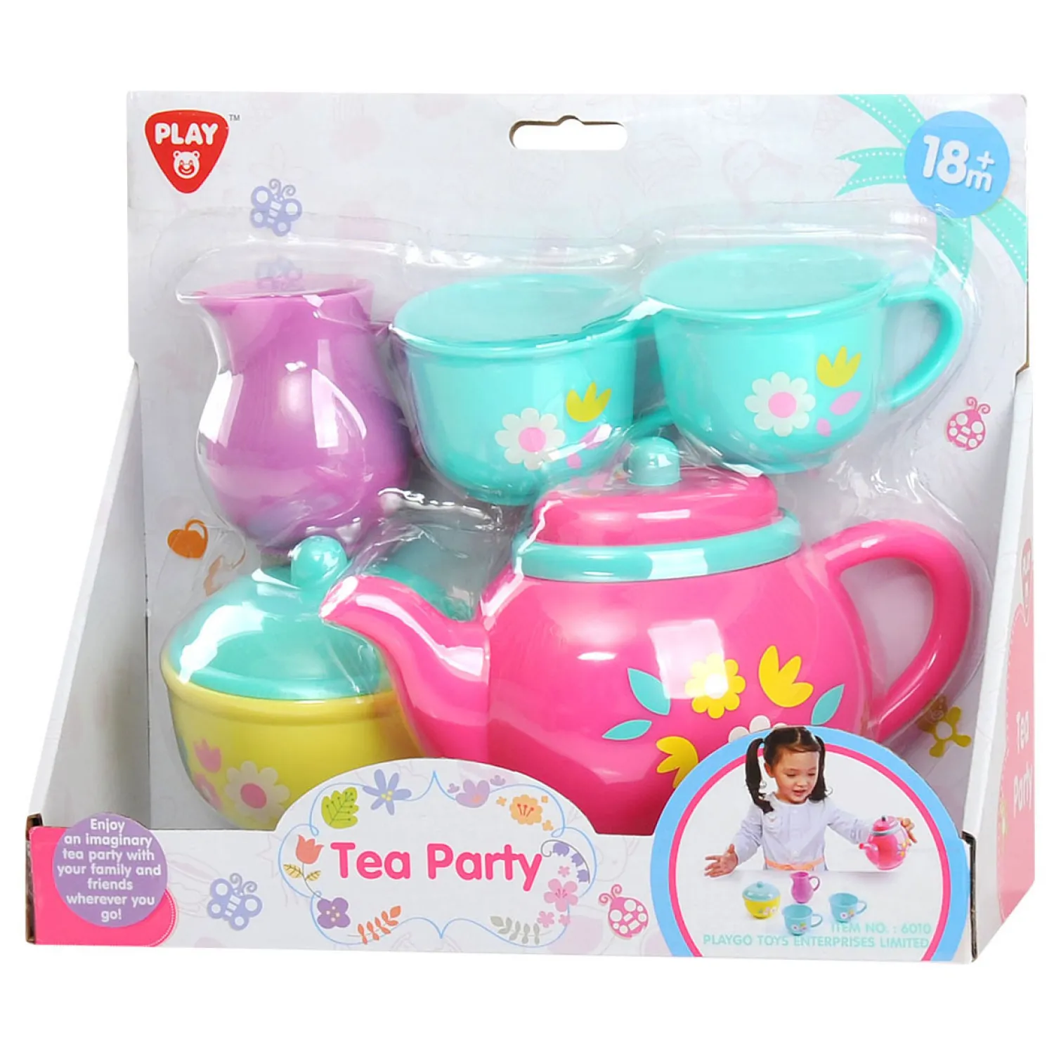 Playgo Theeservies Bloemen Speelset - 7dlg. Outlet