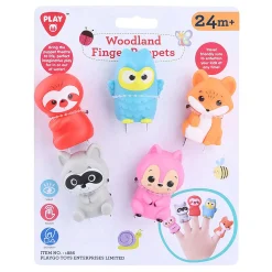 Vingerpoppetjes Bosdieren - 5st.>Playgo Best