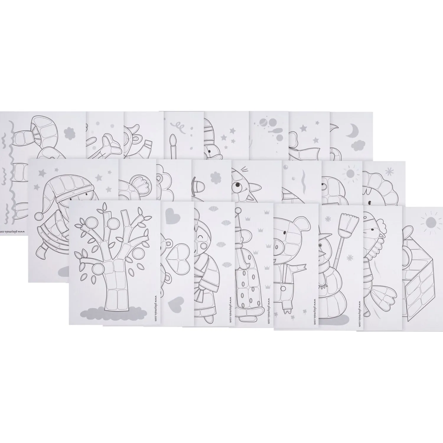 Playmais Kaarten Versieren, 24st. Clearance