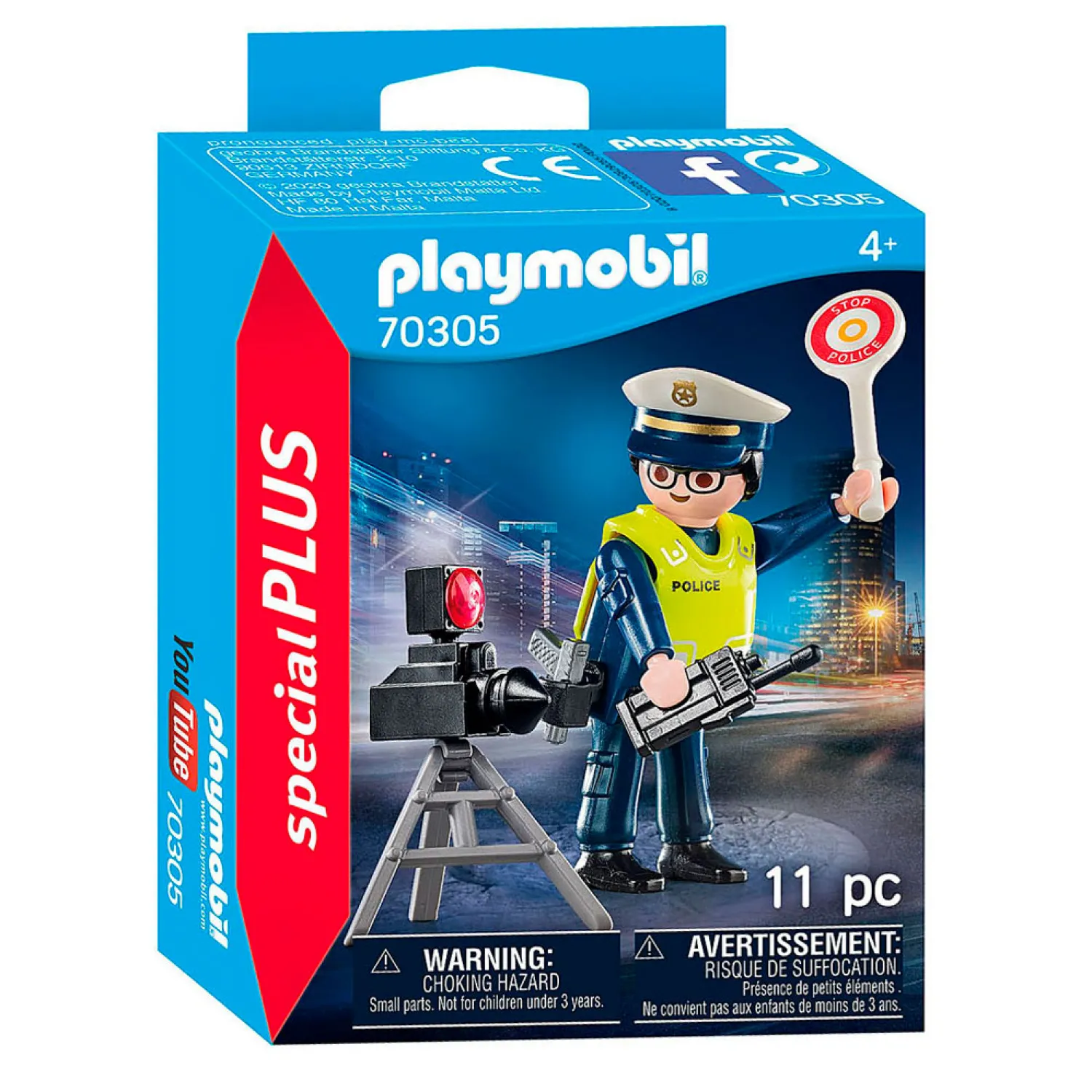 70305 Politieman met Flitscontrole>Playmobil Clearance