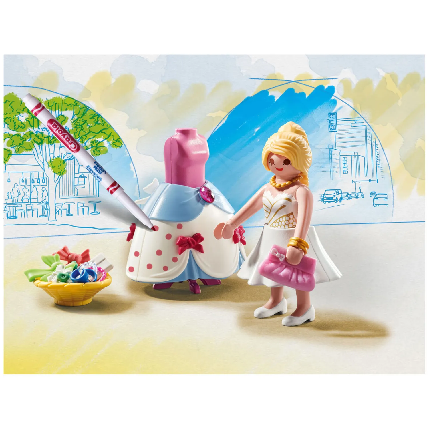 Color Modieuze Jurk - 71374>Playmobil