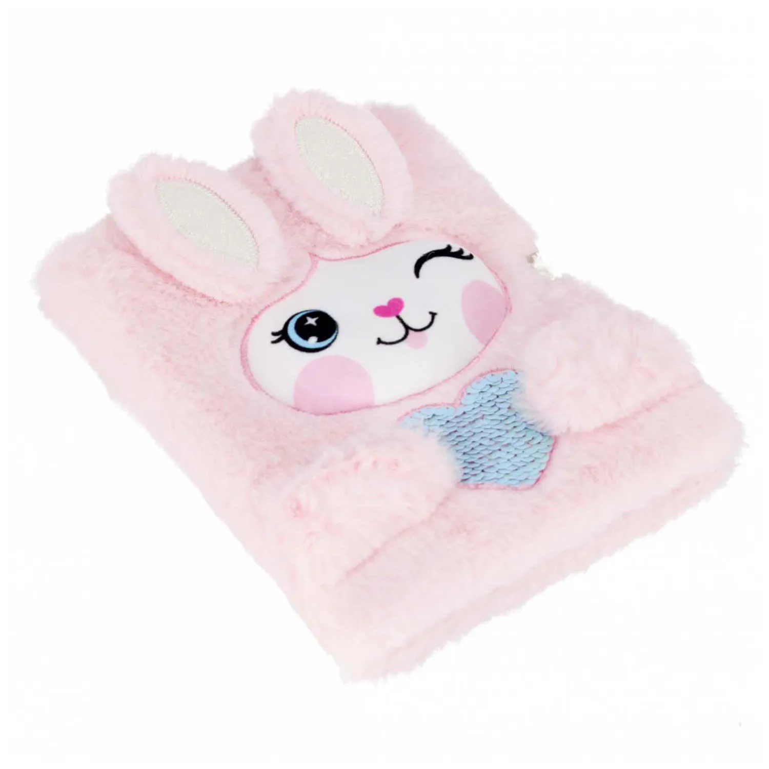 Pluche Dagboek Konijn&Hartje met Slot, A5 Online