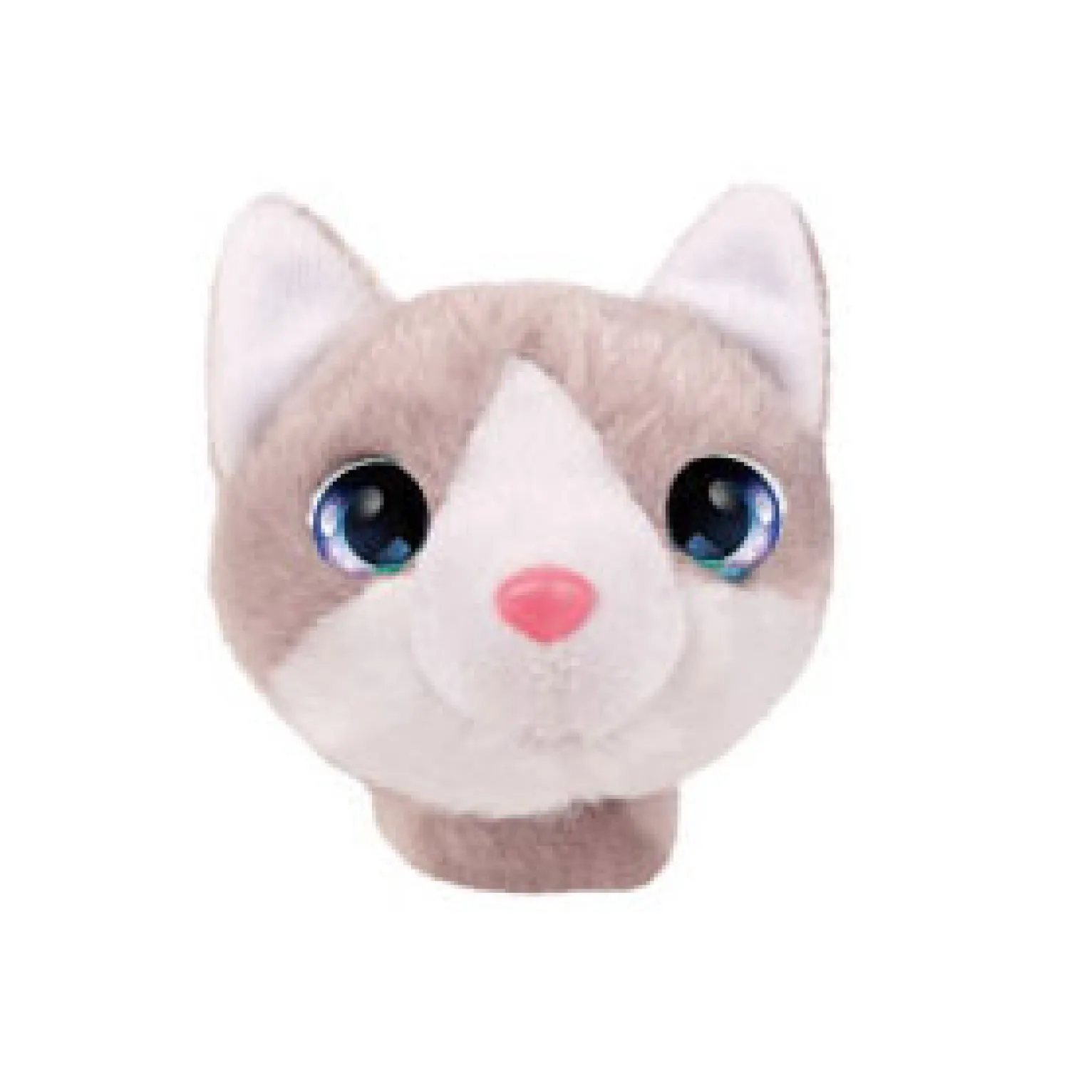 Pluche Klaparmband Katje Grijs Hot