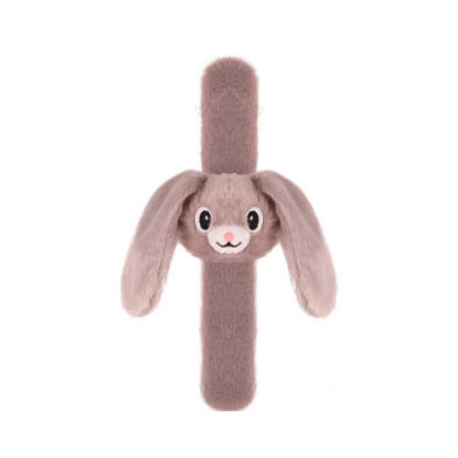 Pluche Klaparmband Konijn Hangoren Grijs- Discount