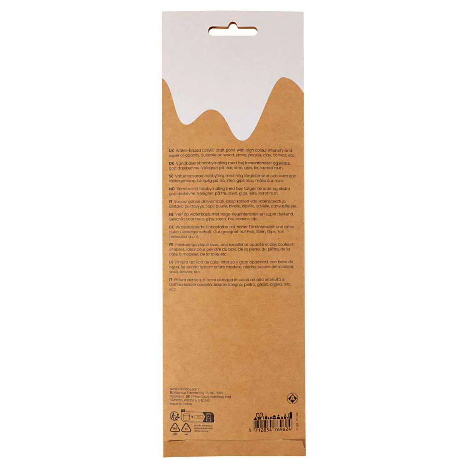 Creativ Company Plus Color Acrylverf Paars en Roze Harmonie - 6x5ml. Clearance