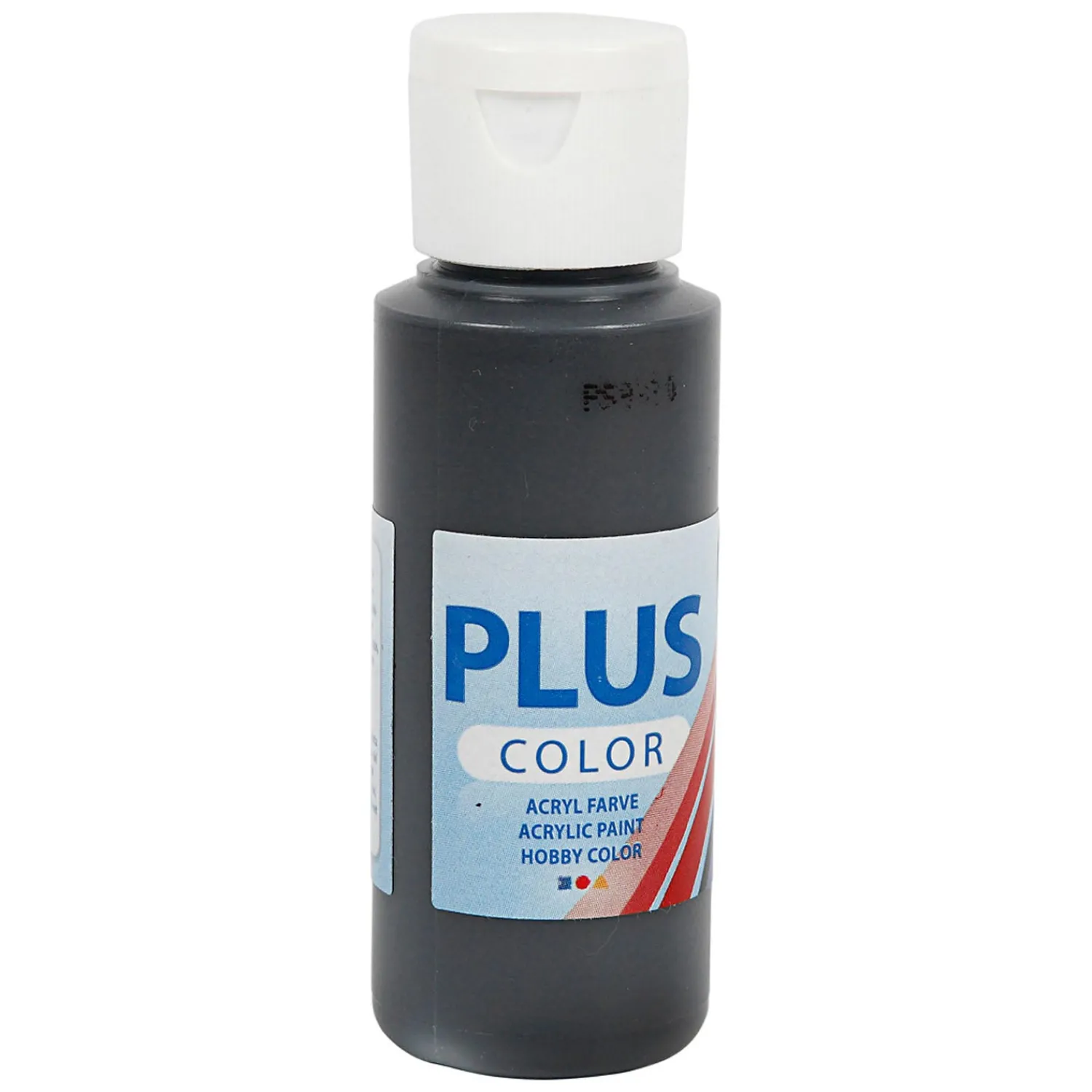 Plus Color Acrylverf Zwart, 60ml-Creativ Company Outlet