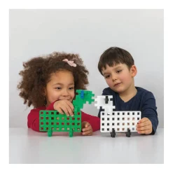 BIG Bouwplaat Wit/Groen, 2st.-Plus-Plus New