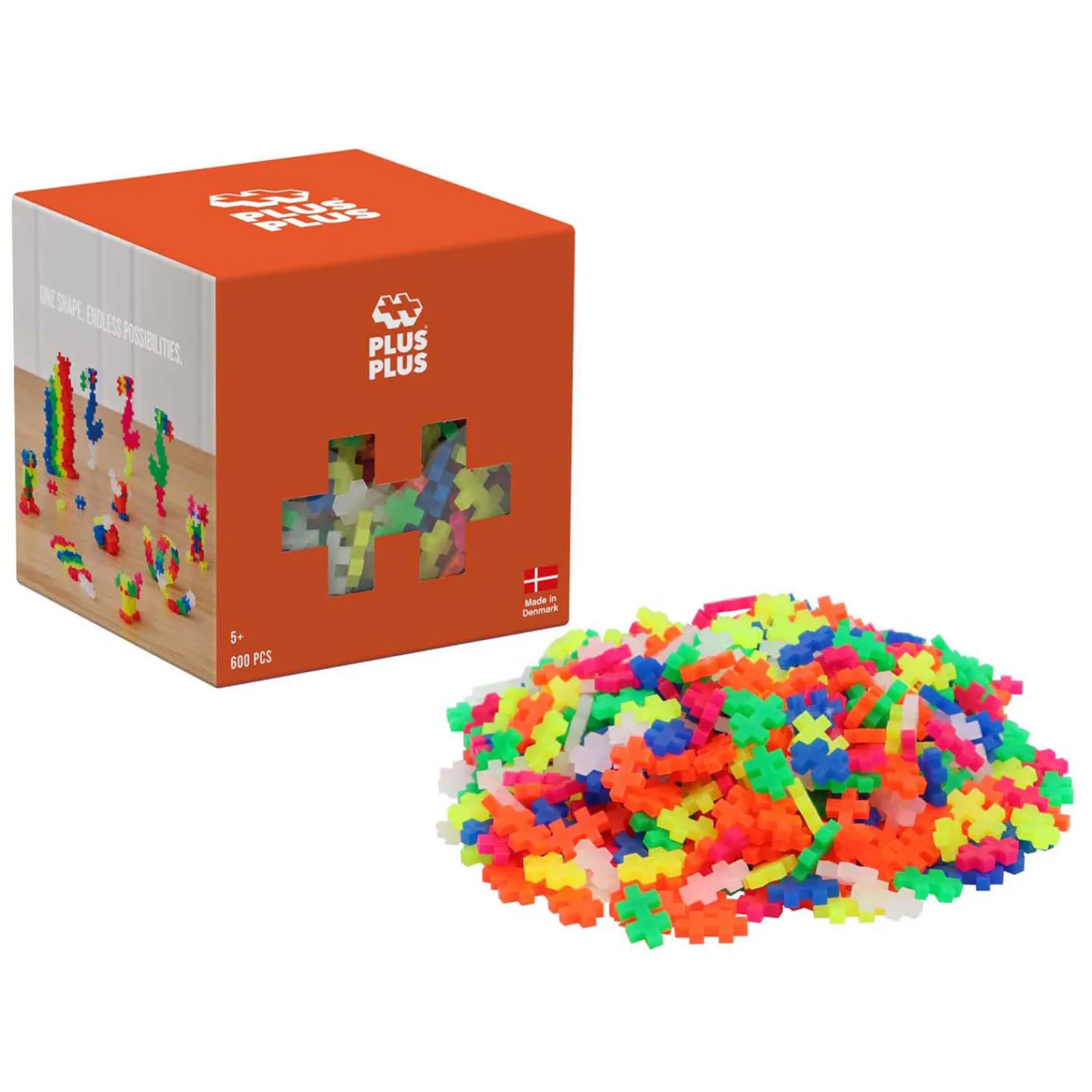 Neon Bouwset, 600st.-Plus-Plus New