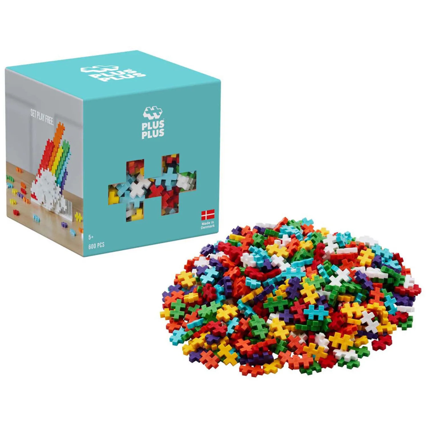 Plus-Plus Regenboog Bouwset, 600st. New